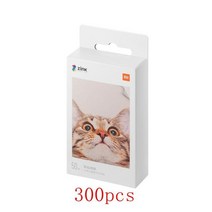 고품질 xiaomi zink 포켓 프린터 용지 자체 접착 사진 컬러 인쇄 3 인치 미니 포켓 포토 프린터, 300개