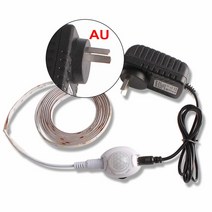 현관 센서등 신발장 간접조명 건전지 스마트 미니 모션 센서가있는 led 야간 조명 1m 2m led 스트립 방수 pir광 센서 야간 램프 옷장 복도 12v 전원 어댑터, led 스트립 au, 4m 따뜻한 흰색