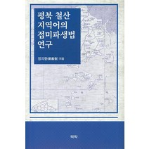 평북 철산 지역어의 접미파생법 연구, 역락, 정의향 저