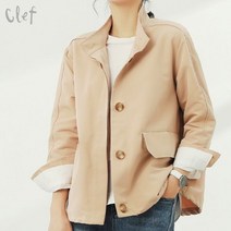 클레프 반하이넥 셔츠 자켓