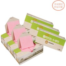 안심케어 뽑아쓰는 수세미 30매 x 3팩 90매 3개월분