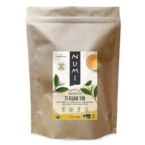 Numi Organic Tea Ti Kuan Yin 473.2ml 16온스 파우치 루스 리프 우롱 차 포장은 다를 수 있음 USA 미국
