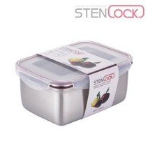 스텐락 클래식 직사각 밀폐용기 반찬통 9호 3400ml