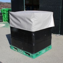 타포린 파레트 덮개 1200x1200x600 mm 100% 완전방수 프리미엄 원단 주문 제작 환영!!, 블랙&진회색