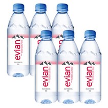 에비앙 생수, 6개, 500ml