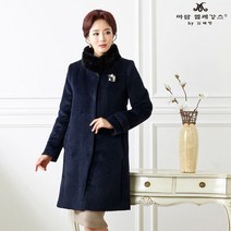 마담엘레강스 세실리아 밍크카라 알파카코트 K194CT06