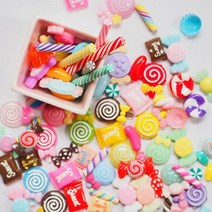 디자인어스 데코덴 파츠 데코덴파츠 핸드폰꾸미기 필통꾸미기 슬라임파츠 5W55582F, 1개, 민트파츠