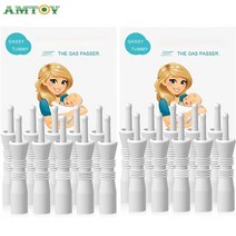 비강 콧물 흡입기 용 amtoy 가스 및 배앓이 완화제 10개 건강 관리 제품 배앓이 및 가스 완화 위한 천연 솔루션, 40개