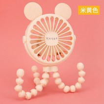 Stroller Fan Portable Outdoor Clip-on Baby 600mAh USB Rechargeable Handheld Home Electric 3 Speed, [06] GRAY