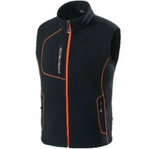 티뷰크 MK-445 폴라폴리스 조끼 블랙 동복 YKK지퍼 가슴 로고 지퍼 양면 본딩, 115-4XL