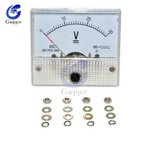전압계 85C1 DC 아날로그 포인터 패널 30V 게이지 전압 기계식, 01 0-30V
