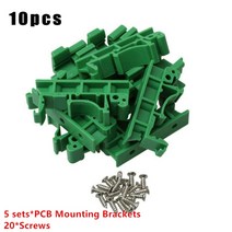 10pcs drg 01 pcb din 35 레일 어댑터 회로 기판 장착 브래킷 마운트 홀더 멀티 도구 플라스틱 액세서리 나사 플라스틱, 5세트
