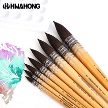 화홍 500R 수채화붓 둥근붓 다람쥐모 낱개 / 옵션선택, 5호