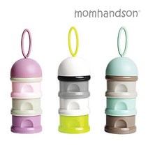 맘핸드슨 분유케이스 1+1 분유통 분유보관케이스, 1세트, 민트+민트