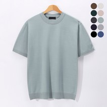 후앙스 시원한 여름니트 캐시라이크 라운드 반팔티 OMRT-5546