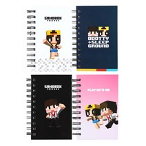 샌드박스_좌철수첩_미니수첩_유선수첩_포켓수첩_스프링수첩, 블랙