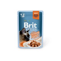 브리트 캣 프리미엄 파우치 습식사료 그레이비, 60개, 85g, 칠면조