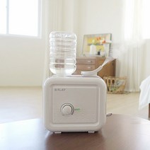 비플랫 국민가습기 분무량많은 생수통 세척쉬운가습기, 터치형-화이트/브라운