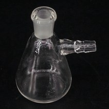 25ml 10/19 그라운드 조인트 원추형 필터 플라스크 사이드 암 실험실 유리 제품 포함