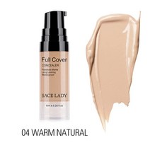 sace lady 5 색 풀 커버 리퀴드 컨실러 메이크업 6ml 아이 다크 서클 크림, 04 따뜻한 내츄럴-비