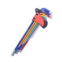 육각렌치세트 별렌치 롱타입 레인보우 9종, 1개