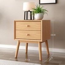 해외 북유럽 통나무 침대 머릿장 심플 모던 원목색 작은 궤짝 침실, 옵션09