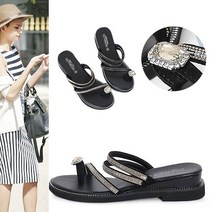 카미엣뮤즈 쥬얼리 포인트 스트랩 슬리퍼_KM20s289