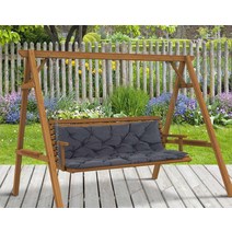 3 크기 야외 정원 스윙 의자 쿠션 가든 벤치 매트 가구 세트, 150 x 100cm c1