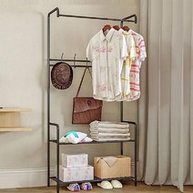 오픈 행거 화이트 간이 옷걸이 사무실 옷방 선반 행가 멀티 일자 스탠드, 멀티행거 화이트