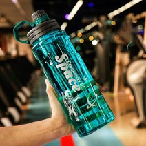헤보모리 대용량 헬스보틀 운동물병 3000ml 휴대용물통 등산 외출 내열성, 그린, 1500ml