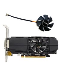 기가바이트 gtx 1050 oc 로우 프로파일 냉각 팬 교체 fs1250-s2053a 12v 0.19a gtx10501050ti 그래픽 카드 팬, 1개