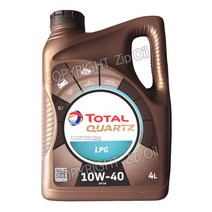 토탈 쿼츠 LPG 10W40 4리터 엔진오일, 1개