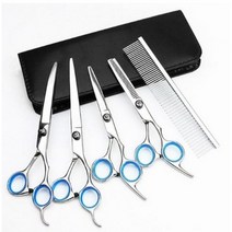 레오펫 강아지 미용가위 5종 세트 17cm, 혼합색상, 2세트