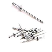 YUJINCO 리벳트 못 블라인드 멀티 알루미늄 리벳 3.2 4.0 4.8 8mm 11mm 16mm, 알루미늄 리벳 3.2x11mm1봉지(200개)