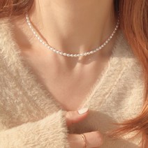[당일배송/실버925]고퀄 천연 담수진주 목걸이 mini pearl necklace