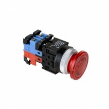 건흥전기 1A1B 조광 푸쉬락 버섯형 LED램프 비상 스위치 24V AC DC 25mm KBL25EA-L3C11, 그린 [KBL25EA-L3CG11]