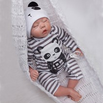 리본돌 애착 구체관절 인형 프리미엄 태어난 소 20 현실적인 Berenguer 신생아 o, 01 Cute Panda