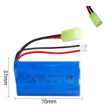 7.4V 3000mAh 2S 18650 lipo 배터리 Udi U12A Syma S033g Q1 H100 H101 H102 H103 FT009 rc 보트 모델 부품, 06 라벤더