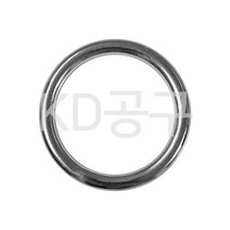 기타 스텐 라운드링 8mm 스테인레스 용접 고리 O 오링 원형 공예용 가죽 끈 케이디공구 KD09, 1개, 내경 60mm