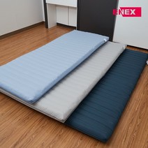 [에넥스]에스코지 10존 블랙밀크폼 접이식 매트리스 토퍼 슈퍼싱글[SS], 네이비