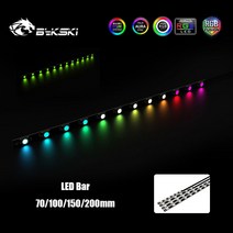컴퓨터케이스 pc케이스 pc케이스미들타워 Bykski LED 스트립 ARGB 라이트 바 70100150200mm 길이 CPU 블록, 5V A-RGB 200MM