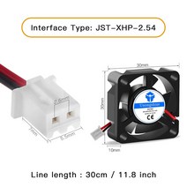초정밀 3D 프린터 부품 3010 미니 쿨러 팬 30x30x10MM 12V 5V 24V 2 핀 DC 소형 냉각 DIY Reprap j-head ho, 01 3010 5V_02 2pcs