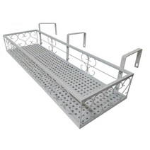 모칸도 베란다 화분걸이대(직각형 80x20cm고층용) 고리 3개형, 02.화분걸이대(직각형)80x20_화이트