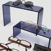 심플 미니멀리스틱 안경 화장품 진열대 블랙 선반 소품 백화점 가게 매장 행사, 사이즈, 대