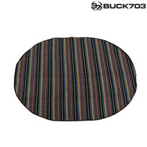 BUFFALO [BUCK703] 페어아일 라운드 캠핑매트 1900 x 1500 (중)/원형/원터치 돔텐트, (1p/중)
