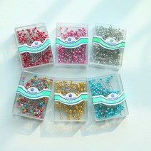 진주시침핀 6color [택1] 바늘 세트 봉제 미싱 퀼트바늘 부자재 바느질 시침 홈즈패브릭