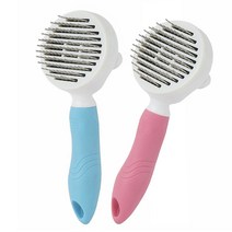 펫 애견 강아지 포메리안 비숑 빗 애견브러쉬 털관리, 블루, 가는바늘