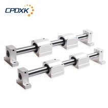 선형 레일 12mm 샤프트 + 베어링 하우징 SCS12UU 클램프 SK12 DIY CNC 라우터 밀스 선반용, 18 1050mm_03 SCS12UU