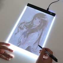 도광판 LED도광판 백라이트 USB 서예 A4 드로잉 라이트패널, 3단계 조절, 1개