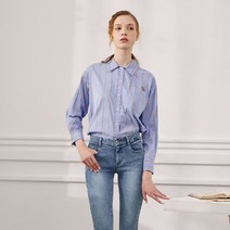 [매장상품] 써스데이아일랜드 블라우스 스트라이프셔츠 T202MBL135W 트렌드존